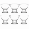 Picture of Glass Dessert Bowls Sundae Ice Cream Set of 6 Short Stemmed Tulip Prawn Cocktail Glasses Fruit Salads Pudding Dishes Footed Dessert Sundae Cocktail Bowls