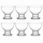 Picture of Glass Dessert Bowls Sundae Ice Cream Set of 6 Short Stemmed Tulip Prawn Cocktail Glasses Fruit Salads Pudding Dishes Footed Dessert Sundae Cocktail Bowls