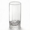 Picture of Pasabahce Valse 300ml Glass Tumbler Set of 3 Clear Highball Drinking Glasses with Diamond Cut Base Pattern for Water Juice Soft Drinks and Cocktails