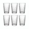 Picture of Textured Drinking Glass Clear Tumbler with Embossed Surface Design Durable Everyday Water Juice Soft Drink Glass for Home Kitchen Dining and Table Settings