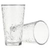 Picture of Textured Drinking Glass Clear Tumbler with Embossed Surface Design Durable Everyday Water Juice Soft Drink Glass for Home Kitchen Dining and Table Settings