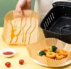Picture of Air Fryer Parchment Paper 200mm x 45mm 50 Pieces Non Stick Oil Proof Disposable Baking Liners Heat Resistant Paper for Air Fryer Oven Steamer and Frying Pan Kitchen Use
