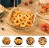 Picture of Air Fryer Parchment Paper 200mm x 45mm 50 Pieces Non Stick Oil Proof Disposable Baking Liners Heat Resistant Paper for Air Fryer Oven Steamer and Frying Pan Kitchen Use