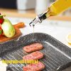 Picture of 2 Pack 250ml Clear Glass Oil and Vinegar Dispenser Bottles with Metal Pourers, Kitchen Cruet Set for Oil, Vinegar, Salad Dressing and Cooking