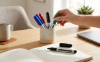 Picture of 6 Piece Set of Permanent Markers with Fine Tip Black Blue Red Green Colors for Marking Labeling Writing and Drawing on Multiple Surfaces Such as Paper Cardboard Plastic Glass and Metal Suitable for Daily Use in Home Office School Classroom Organization Art Creation Outdoor Activities Camping Travel and Education Purposes